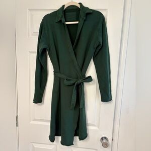 Frank & Eileen Willa Wrap Dress in Evergreen